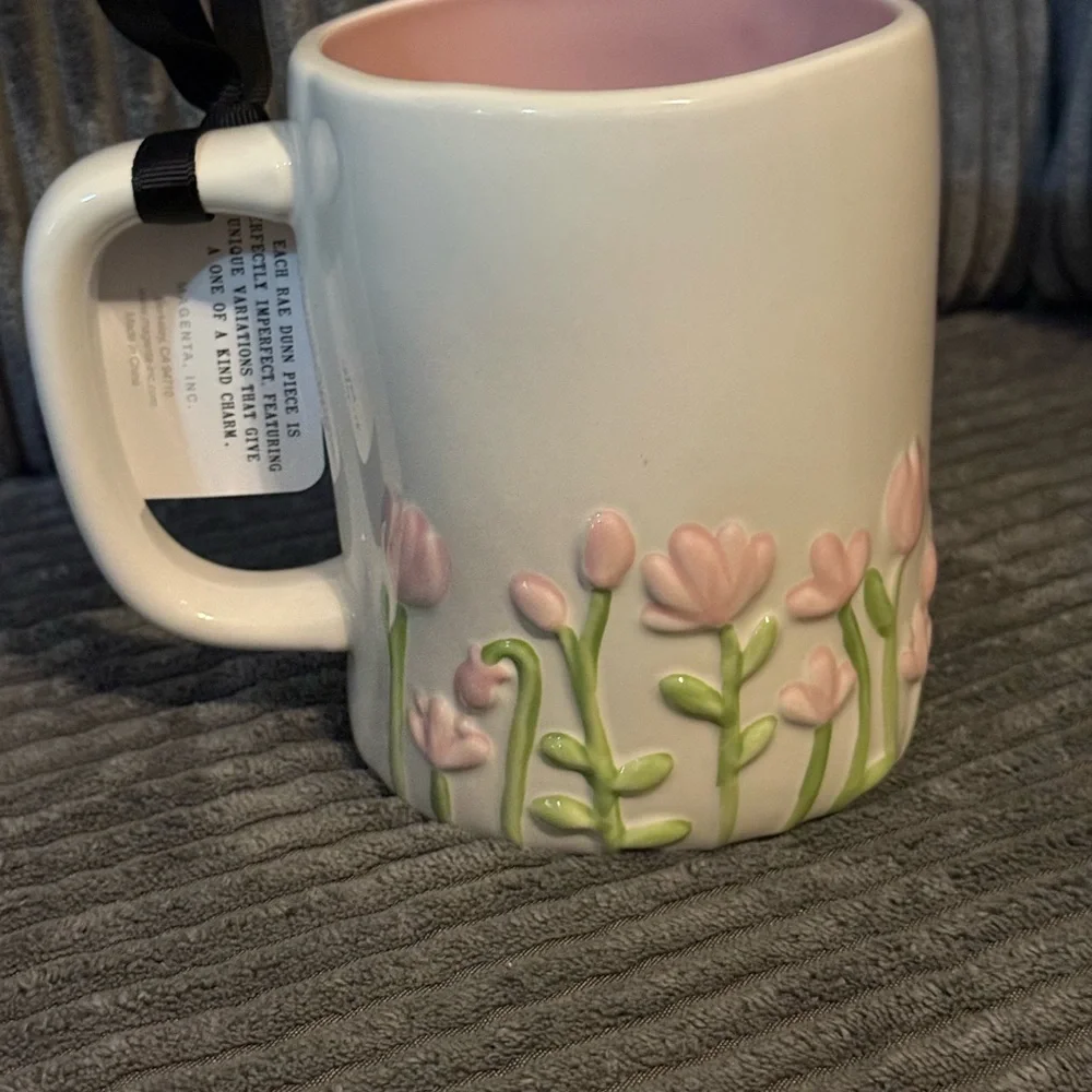 Rae Dunn Breathe Mug with Floral Design - Picture 2 of 6